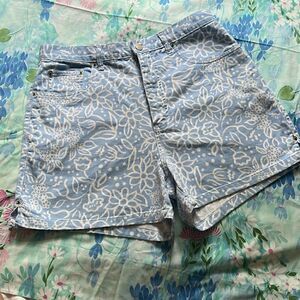 Bill Blass Jeanswear Vintage Printed Denim Shorts